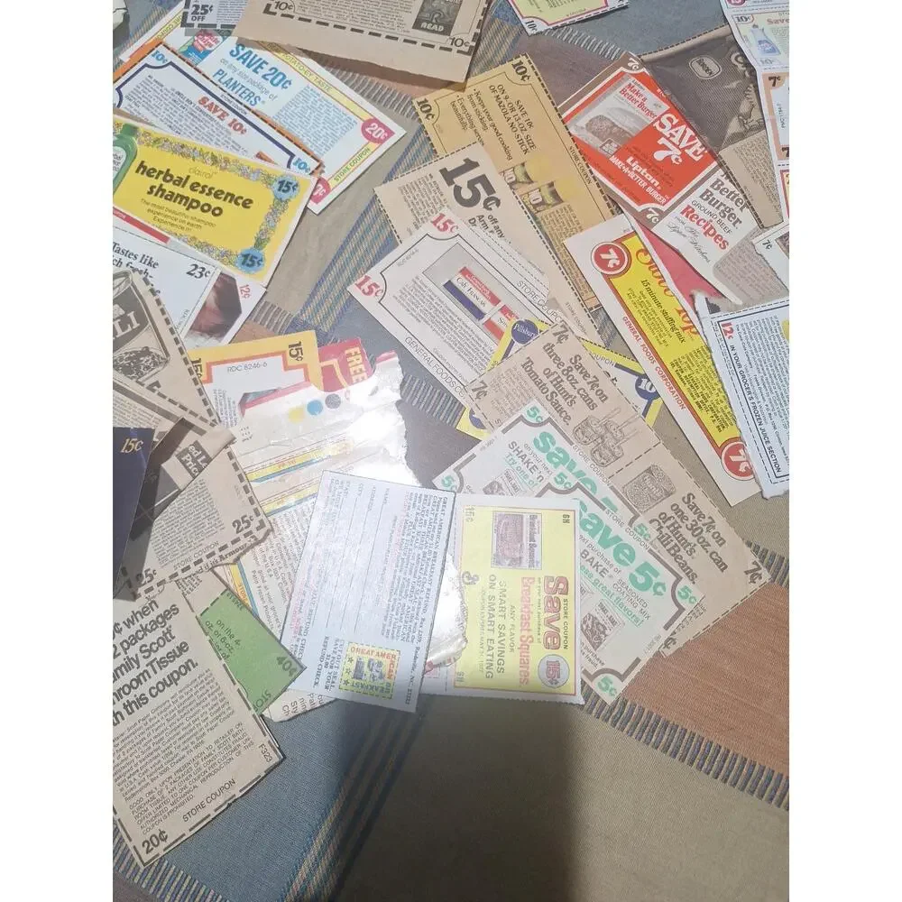 Vintage 1970s Grocery Coupon Lot 60+ Nestle Planters Advertising Ephemera